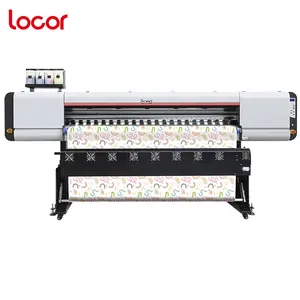 Locor 1.8m 6feet industrial i3200 8 head digital large format dye sublimation textile inkjet printer price for garment factory