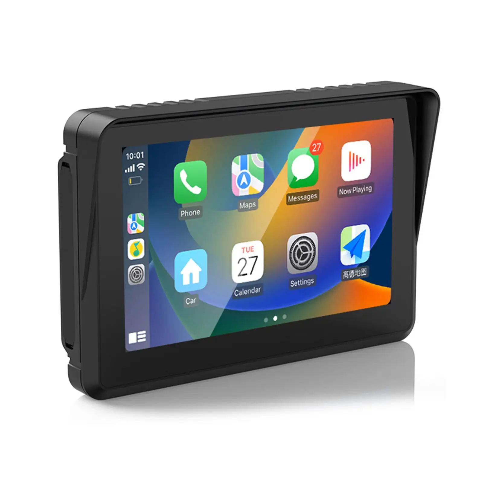 5 "IPS Touch Screen portatile Apple Carplay Screen per moto, gioco di Auto senza fili Apple e GPS Auto Android per moto