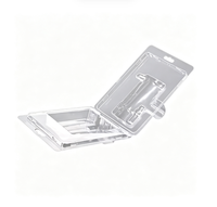 Boîte en plastique PP pliable personnalisée, recyclable, transparente, avec revêtement UV, pour l'emballage de gadgets électroniques, de petits articles de consommation, vente au détail