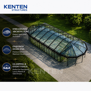 Tentes Arcum Solides et Insonorisées en Aluminium à Structure Transparente en PVC pour Grands Événements, Mariages et Fêtes, Dimensions Variées : 10x30, 20x30, 30x20, 50x20 - Product Image 6