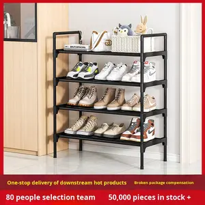 <span class=keywords><strong>Zapatero</strong></span> Metálico Moderno para la <span class=keywords><strong>Entrada</strong></span> del Hogar, Mueble <span class=keywords><strong>Estrecho</strong></span> Ajustable con un Solo Estante, Almacenamiento para Dormitorio o Alquiler - Product Image 4