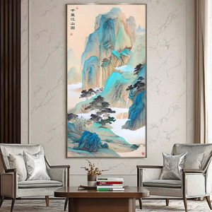 Unico nel suo genere mille fiumi Li montagne ricamo a mano dipinti <span class=keywords><strong>famosi</strong></span> fatti a mano punto croce paesaggio stampato lavoro - Product Image 2