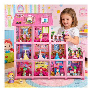 Creative Assembly House DIY Craft Model <b>Kitchen</b> & Food Toys <b>Plastic</b> PVC TOYSRUNNER DLHS0307 for Ages 5+ - Product Image 3