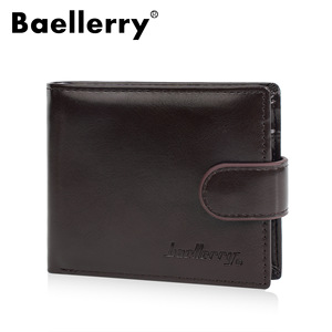 กระเป๋าสตางค์แบบสั้นสำหรับผู้ชาย Baellerry ช่องใส่บัตรหลายช่อง กระเป๋าหนังสีดำสำหรับใช้ในชีวิตประจำวัน - Product Image 5