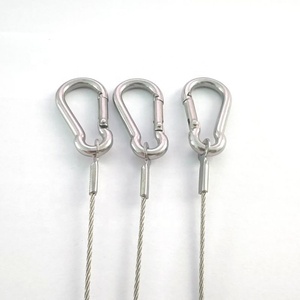 M4 Heavy Duty mùa xuân Snap móc Carabiner móc thép không gỉ Clip Carabiner kim loại Snap - Product Image 2