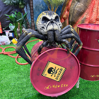 Accessoires de zombie animatroniques en métal pour la maison hantée d'Halloween, parfaites pour les salles d'évasion, les garderies, les écoles, les centres commerciaux et les aéroports