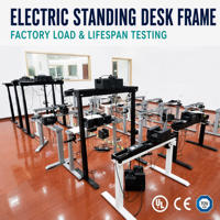 Table à dessin électrique à 3 moteurs réglable en hauteur avec surface de travail inclinable pour architectes et artistes