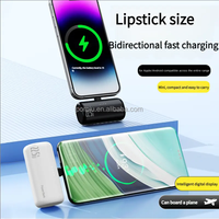 Banque d'alimentation personnalisée avec logo 5000mAh Mini double prise avec entrée Type-C Charge rapide Compléments d'alimentation mobile Cadeau tendance