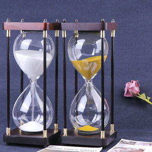 Personnalisé Luxe Vintage 30 60 120 Minute Cadre en Bois Verre <span class=keywords><strong>Sablier</strong></span> Décor à la Maison <span class=keywords><strong>Sablier</strong></span> pour Cadeaux d'Affaires - Product Image 2