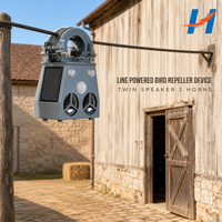 Répulsif à ultrasons intelligent pour oiseaux, alimenté par énergie solaire, étanche, écologique, technologie sonore et lumineuse, matériau ABS, durée de vie 3-5 ans