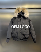 Blouson d'hiver OEM le plus vendu avec motif d'oie imprimé - Blouson aviateur - Doudoune pour homme
