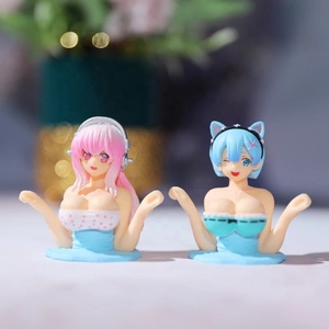 Secouant la poitrine fille voiture tableau de bord ornement Sexy Anime Silicone poupée dodue voiture intérieur forme moto accessoires décoration - Product Image 5