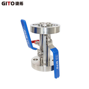 Vanne à boisseau sphérique à bride forgée en acier inoxydable DBB intégrée 3/4'' RJ 1500LB, haute pression, commande manuelle, personnalisable pour l'eau - Product Image 5
