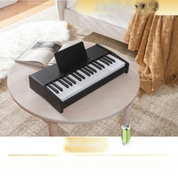 Piano Electrónico de Madera para Niños, Recargable con Energía Solar, Conector para Auriculares de 3.5mm, Portátil, Multifuncional, 37 Teclas