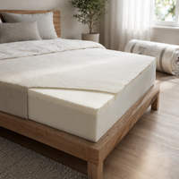 Matelas en mousse à mémoire de forme à pression zéro, compressé et emballé, matelas orthopédique, densité personnalisée, housse en tissu pour chambre à coucher