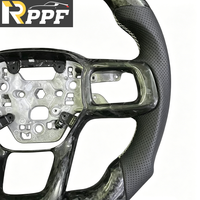 Volant en fibre de carbone forgée et cuir RPPF Factory Regular pour Mustang GT 2024-2026 en stock