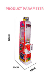 मेगा मिनी क्लैव मशीन छोटे खिलौने क्रेन वेंडिंग आर्केड पुरस्कार गुड़िया उपहार कैंडी सिक्के संचालित खेल मशीन - Product Image 2