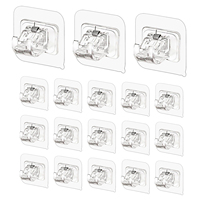 Support de fixation minimaliste en acier inoxydable pour rideaux - Conception à fixation discrète pour stores et voilages 2cm x 5cm Installation en 30 secondes
