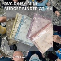 Daisy PVC Mini Budget-Planer Ringbuch A7/A5/A6 Spiralgebundenes Notizbuch mit Loseblattbindung für Finanzmanagement und Geschenke