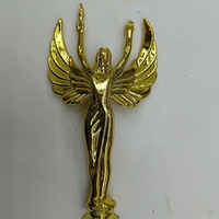 Kustom shinny emas figurine torch angel