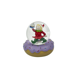 Wholesale Custom Resin Hand-painted Sculpture Mini <strong>Snow</strong> Globe <strong>Art</strong> Collectible for Christmas Tree Hanging Ornament - Product Image 2