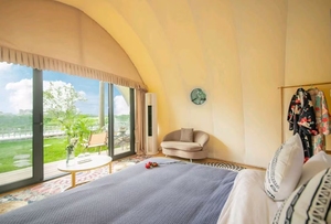 Carpa de Camping, Alojamiento en Campamento, Estancia Vacacional, Carpa Grande Tipo Hotel, Resistente al Viento y a la Lluvia, Carpa con Dormitorio - Product Image 6