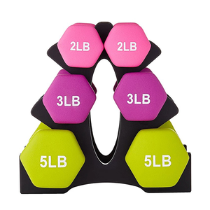 Quả Tạ Lục Giác Cao Su Tổng Hợp Vinyl Giá Rẻ Tùy Chỉnh 2/3/5lb Thiết Bị Tập Gym Bộ Quả Tạ Điều Chỉnh Được - Product Image 1