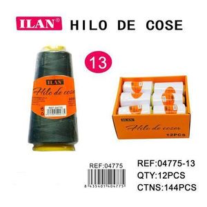 Ilan Hilo De Cose <b>Sewing</b> Thread 2750 M Green Color For <b>Sewing</b> Machines And Hand <b>Sewing</b> 12 Pcs <b>Box</b> Pack - Product Image 3