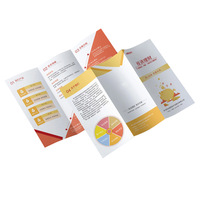 Brochures pliées et dépliantes personnalisées imprimées en offset CMJN, formats A4/A5/A6, papier couché/carton, pelliculage/UV sélectif