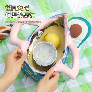 Handheld Lunch Bag Thickened Aluminum Foil Insulation Waterproof Oil Resistant Oxford Cloth For Office Students Picnic - Product Image 1