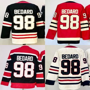Maillots de hockey cousus pour hommes 98 Connor Bedard 88 Patrick Kane - Product Image 1