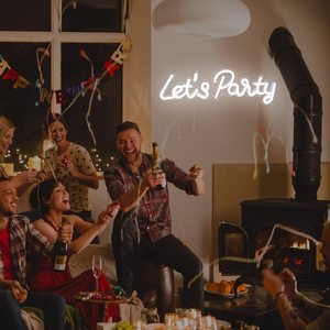 Let's Party Letrero Luminoso de Neón Colorido, Decoración de Pared Adecuada para Despedidas de Soltera, Dormitorio, Fiesta en Casa, Bar, Luces Decorativas - Product Image 5