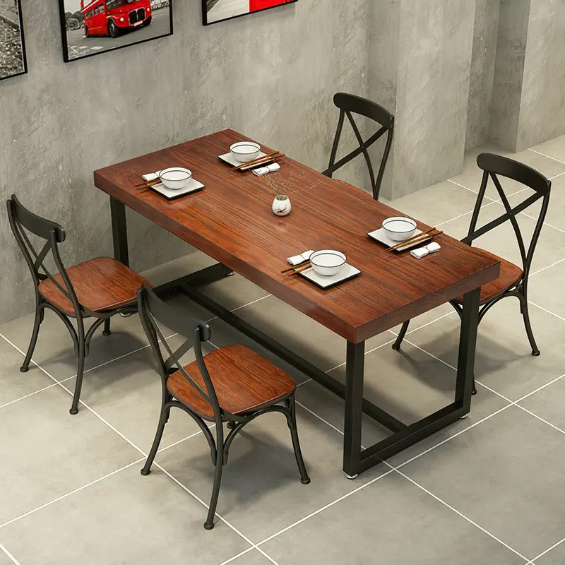 Wooden Restaurant Furniture Coffee Dining Kitchen Wood Dinner Tables