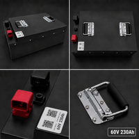 13.8kW Smart 60V LiFePO4 Baterai Lithium Iron Phosphate untuk Golf Cart Forklift Deep Cycle Grade A Smart BMS Bluetooth
