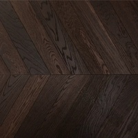 Plancher en bois d'ingénierie multicouche en chêne européen, motif en chevrons, parquet composite, planchers en bois