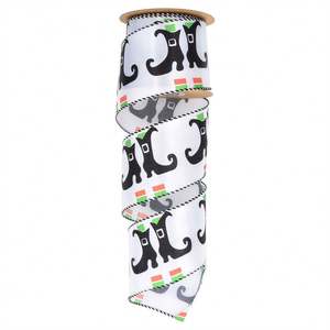 63mm nouveau Polyester Halloween ruban fantôme Festival avec fil de fer araignée citrouille bande décorative pour mariage et noël taille 5 - Product Image 6