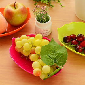 Leaf Shaped Dried Fruit Plate Candy Color Snack Dish For Party Serving 4 Pieces Set - Product Image 4