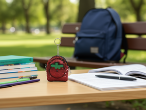 Portamonete con Paillettes a Forma di Fragola, Mini 5 Pollici con Chiusura a Cerniera, Accessorio per Zaino - Product Image 2