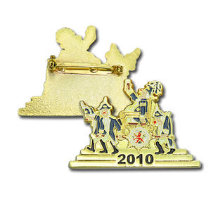 Badges en époxy au design rigide et souple, épingles de revers en laiton émaillé - Product Image 2