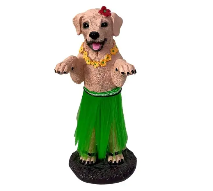 Hula Dog cruscotto bambola accessori auto Bobblehead Beach creazioni pastore tedesco Golden Retriever Labrador Retriever