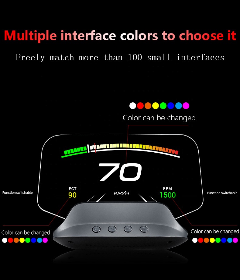 Лучший Gps-дисплей C3, GPS, автомобильный rpms, Obd2, Hud-экран, проектор на лобовое стекло, дисплей на лобовое стекло, новые автомобильные электронные проекторы HUD