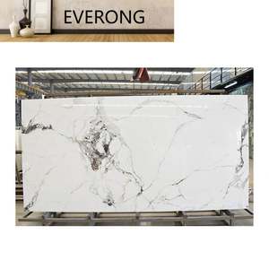 Recién llegado, fábrica de Foshan, encimera de piedra Artificial, losa de roca, hoja aglomerada, 3200x1600, losa de piedra sinterizada de mármol de 12mm - Product Image 1