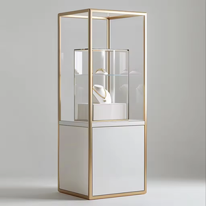 Nuevo escaparate de exhibición de joyería de diseño simple hecho a medida para exhibición de joyería de gama alta - Product Image 4