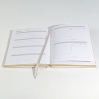 Organisateur Personnel Pratique en Grande Vente, Carnet sur Mesure à Reliure Cousue, Journal en Lin à Couverture Rigide
