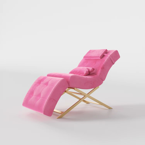 เตียงเสริมความงามโค้งรับสรีระ รุ่นใหม่ ขายดี หรูหรา หนังสังเคราะห์ พร้อมฟังก์ชั่นนวด ต่อขนตา สักคิ้ว ทำทรีทเมนท์หน้า - Product Image 5