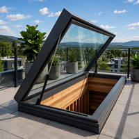 Fenêtres de toit modulaires en aluminium durable pour projets de bâtiments commerciaux, industriels et publics