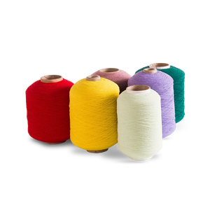 Filato all'ingrosso 907575 poliestere filato elastico filo di gomma filato doppio ricoperto per calzini - Product Image 1