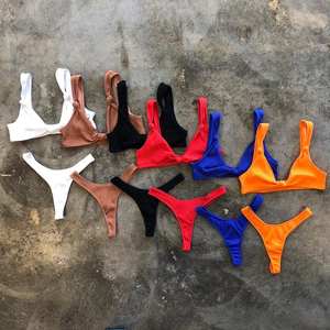 Custom Bikini Ontwerp Twee Stukken Bikini Meisje Open Sexy Hot Sexy Bikini 2023 Jong Meisje - Product Image 1