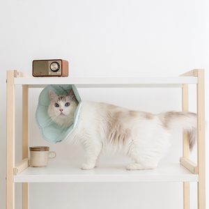 Collier de protection moderne pour chat, réglable, doux et respirant, en nylon et polyester, design uni, pour la récupération des animaux de compagnie - Product Image 6