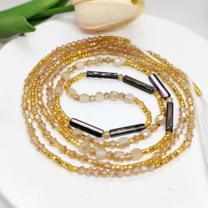 Cinto de Cintura Sexy de Algodão com Contas Retangulares de Cristal <span class=keywords><strong>2026</strong></span>, 50 polegadas, Atacado, Venda Direta do Fabricante - Product Image 4